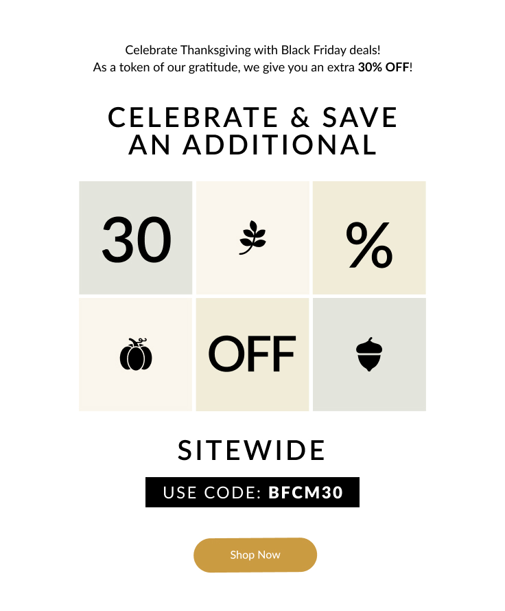 Celebrate & Save 30% off