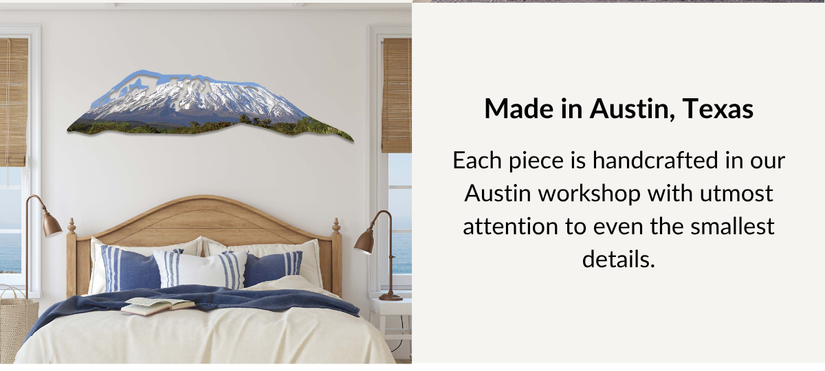 Made in Austin, Texas - Each piece is handcrafted in our Austin workshop with utmost attention to even the smallest details.