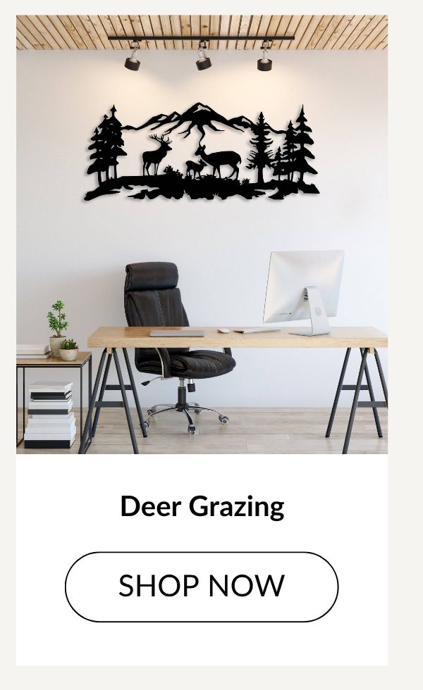 Deer Grazing - Shop Now >