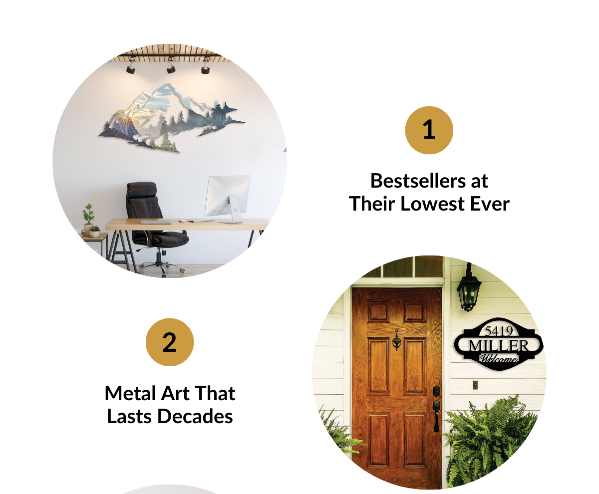 Bestsellers at Their Lowest Ever; Metal Art That Lasts Decades;