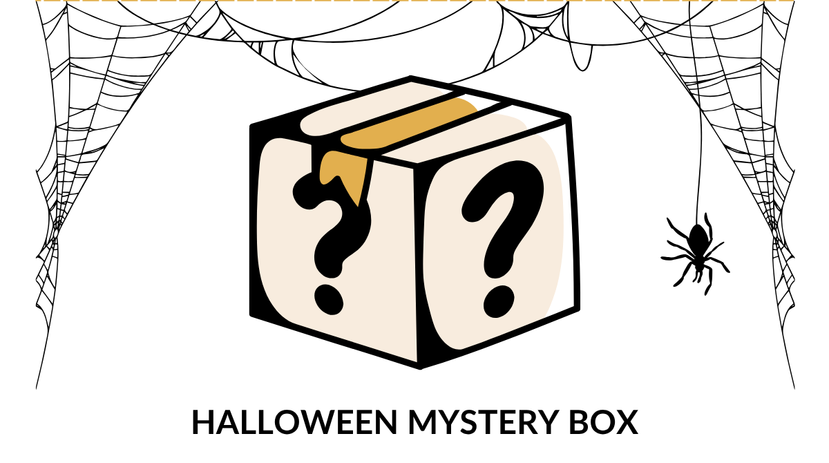 Halloween Mystery Box. Not sure what you want for Halloween? Grab our Mystery Box and we'll send you some mystery Halloween decor with some free gifts.