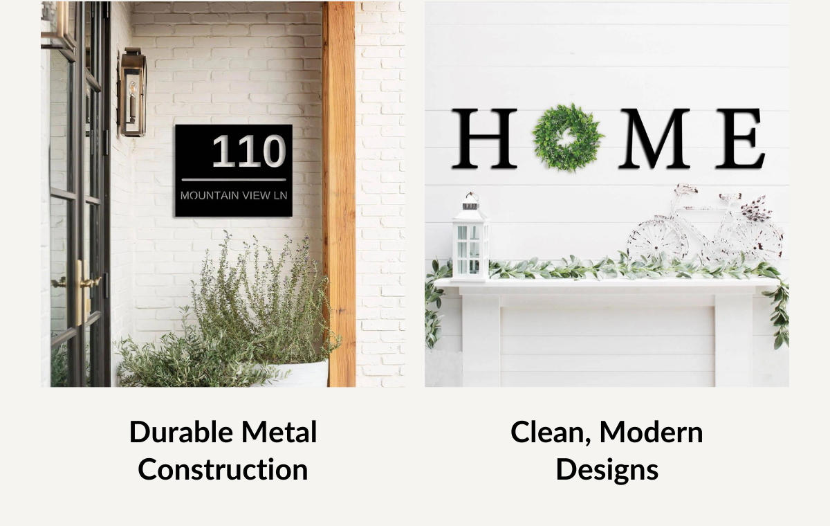 Durable Metal Construction, Clean, Modern Designs